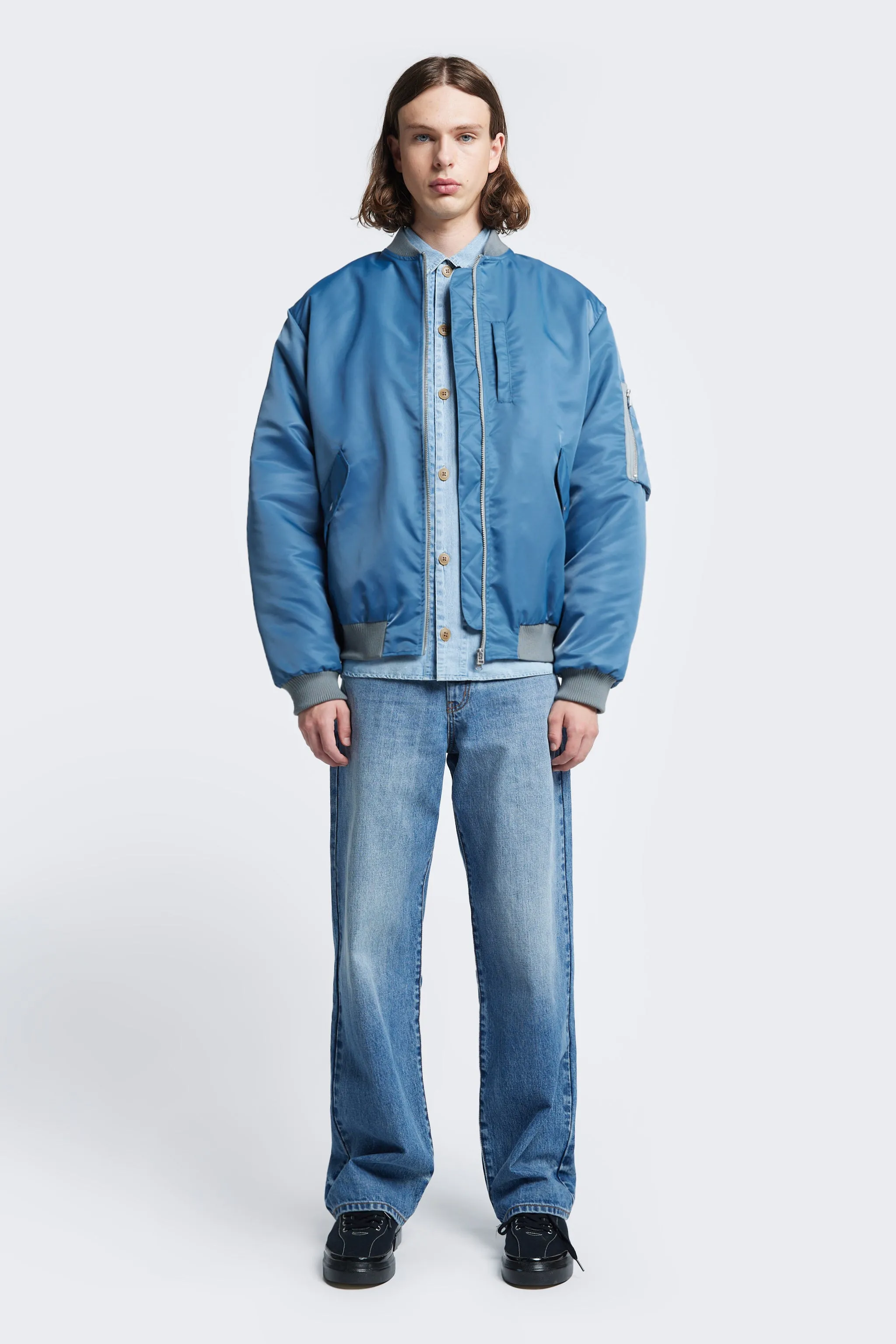 Strata Bomber Jacket Blue