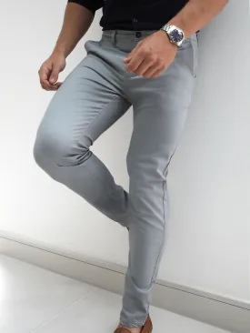 Stretch Chinos - Light Grey