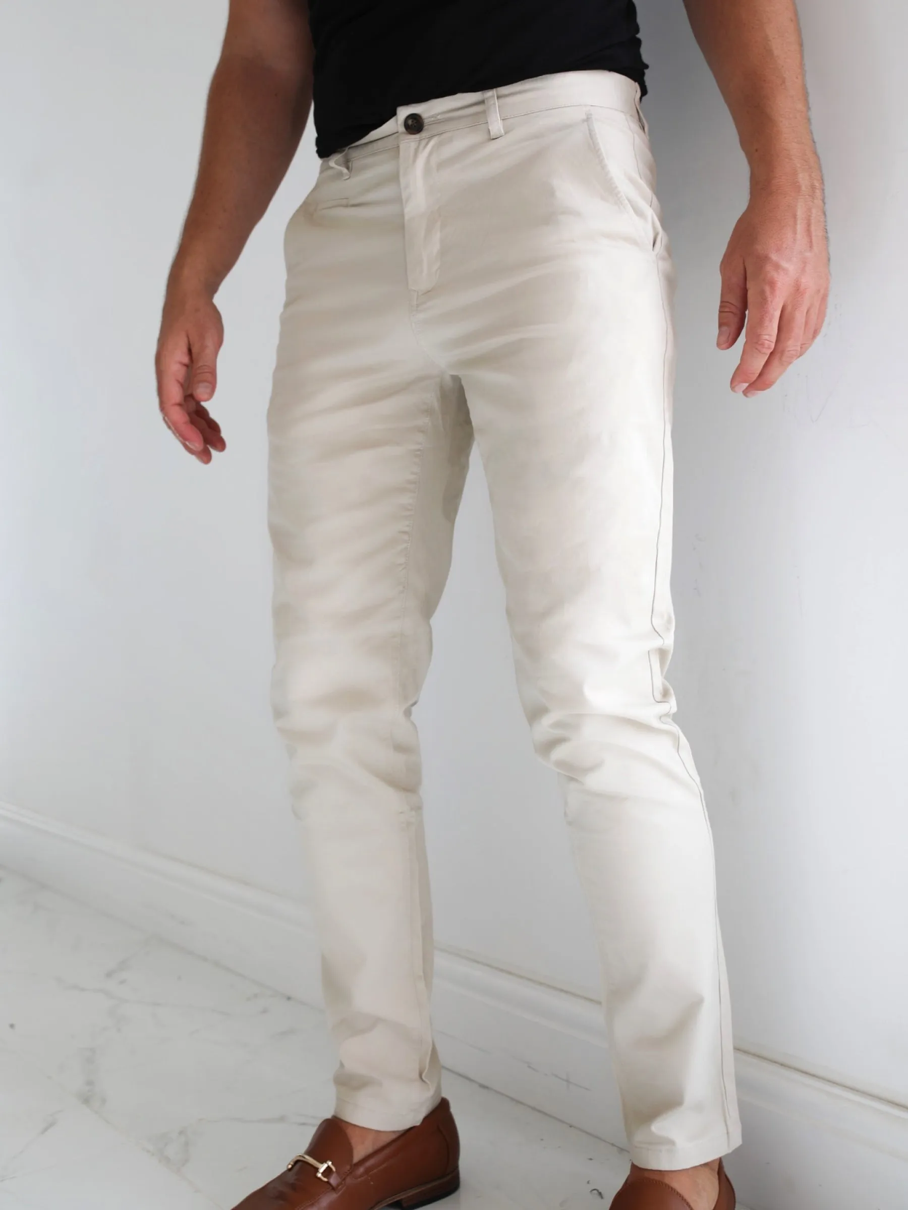 Stretch Chinos - Tan