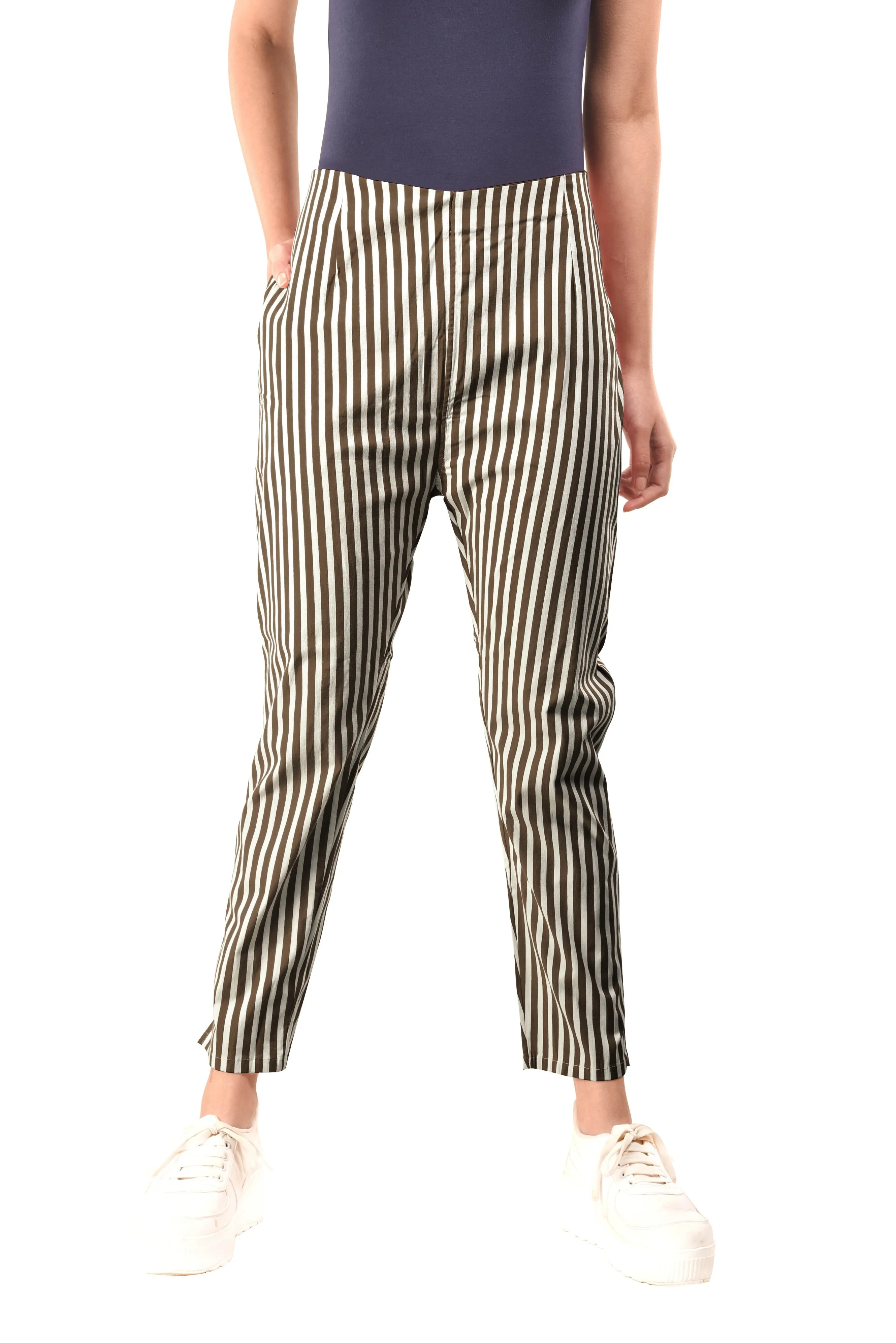 Stripe Pants (Brown)