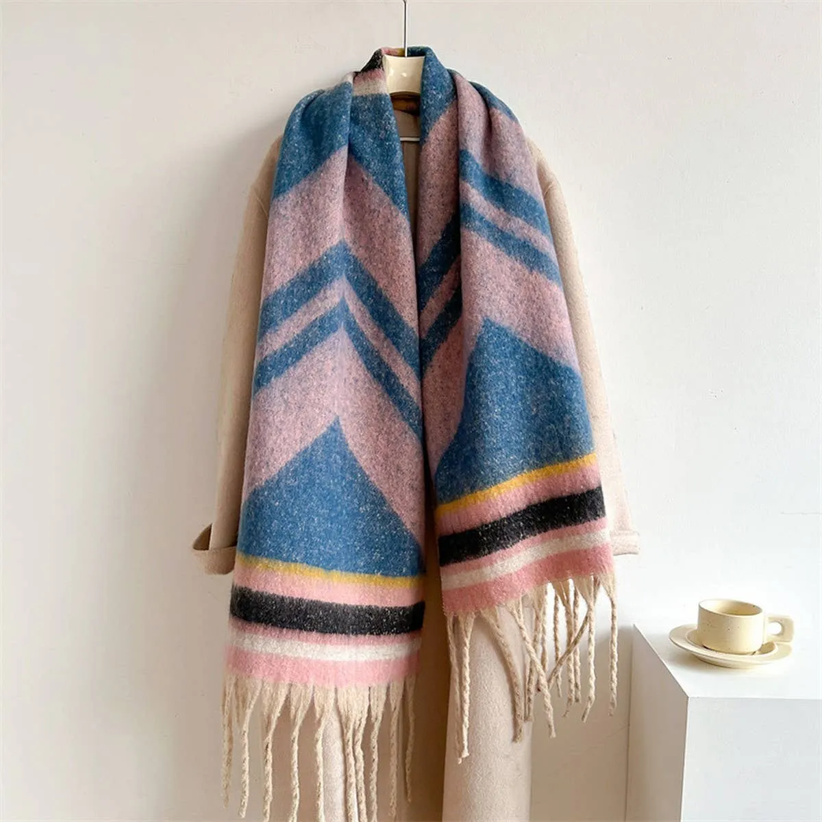 Striped Scarf - Pink