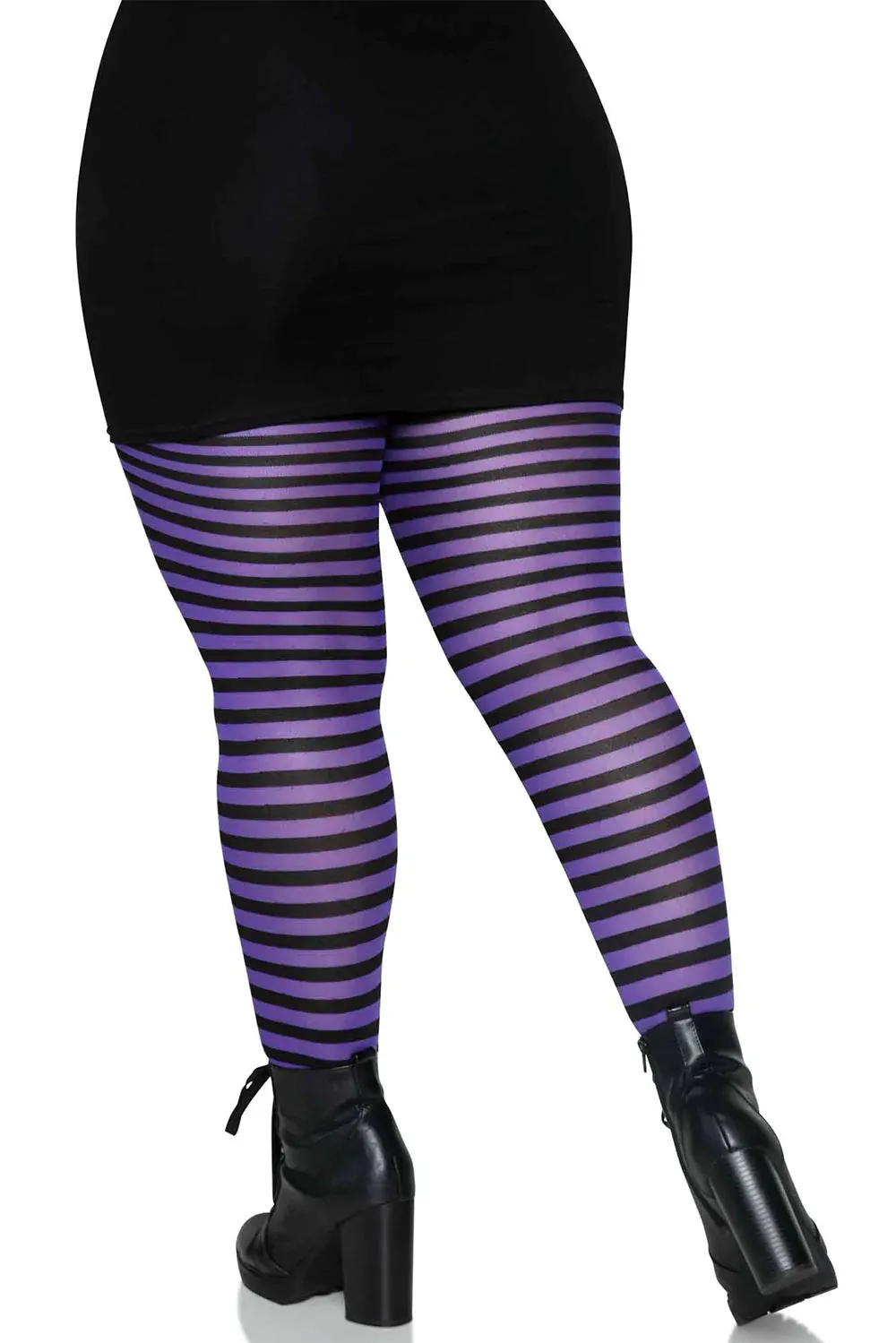 Striped Tights [Plus Size]