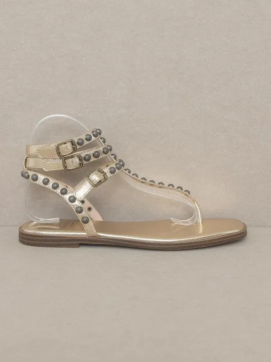 Studded Gladiator Sandals