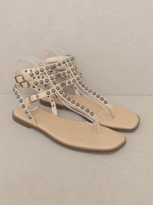 Studded Gladiator Sandals