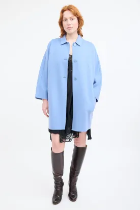 Studio Blue Wool & Cashmere Coat