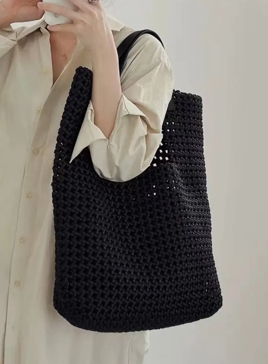 Stylish Woven Leather Bag for Women