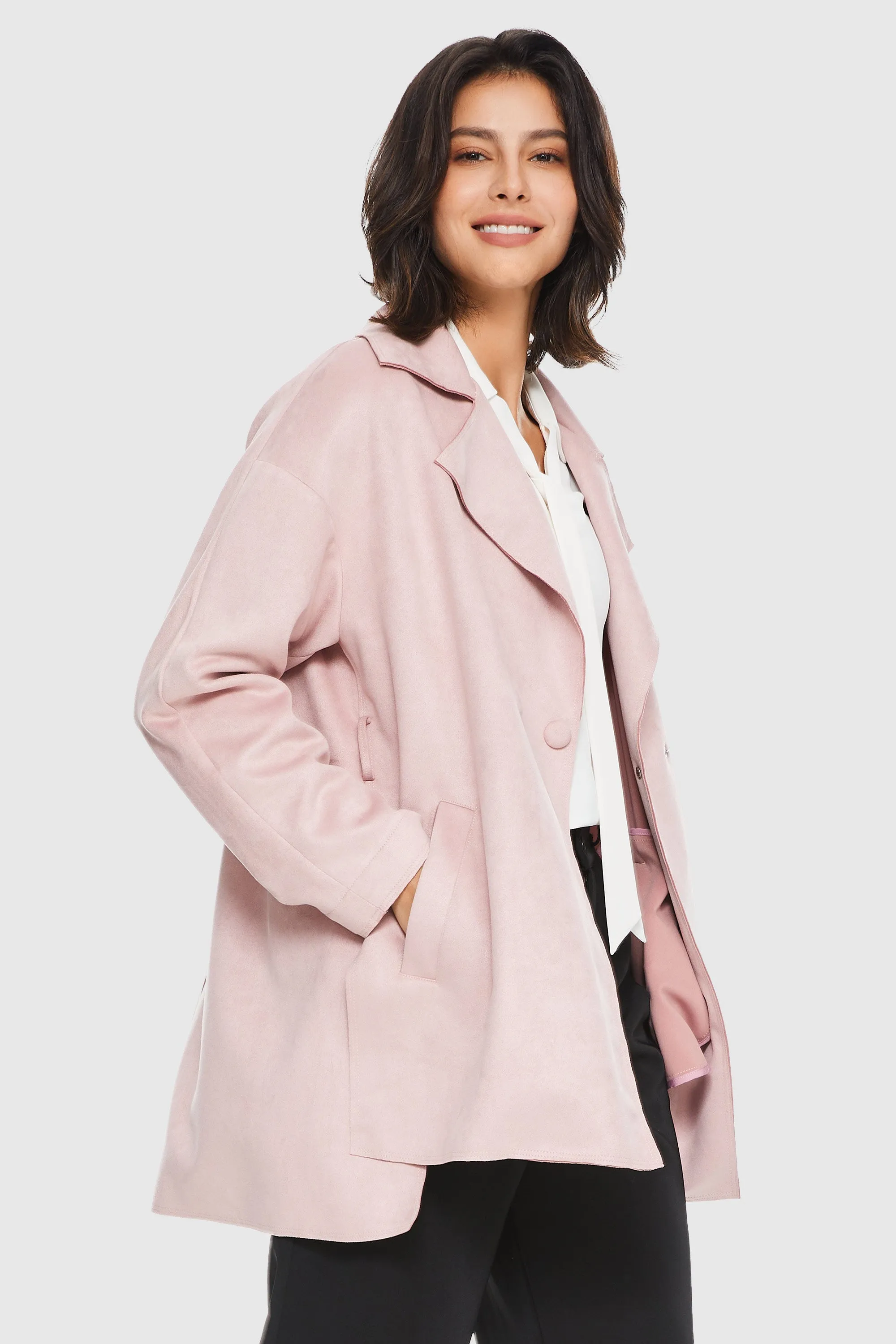 Suede Lightweight Trench