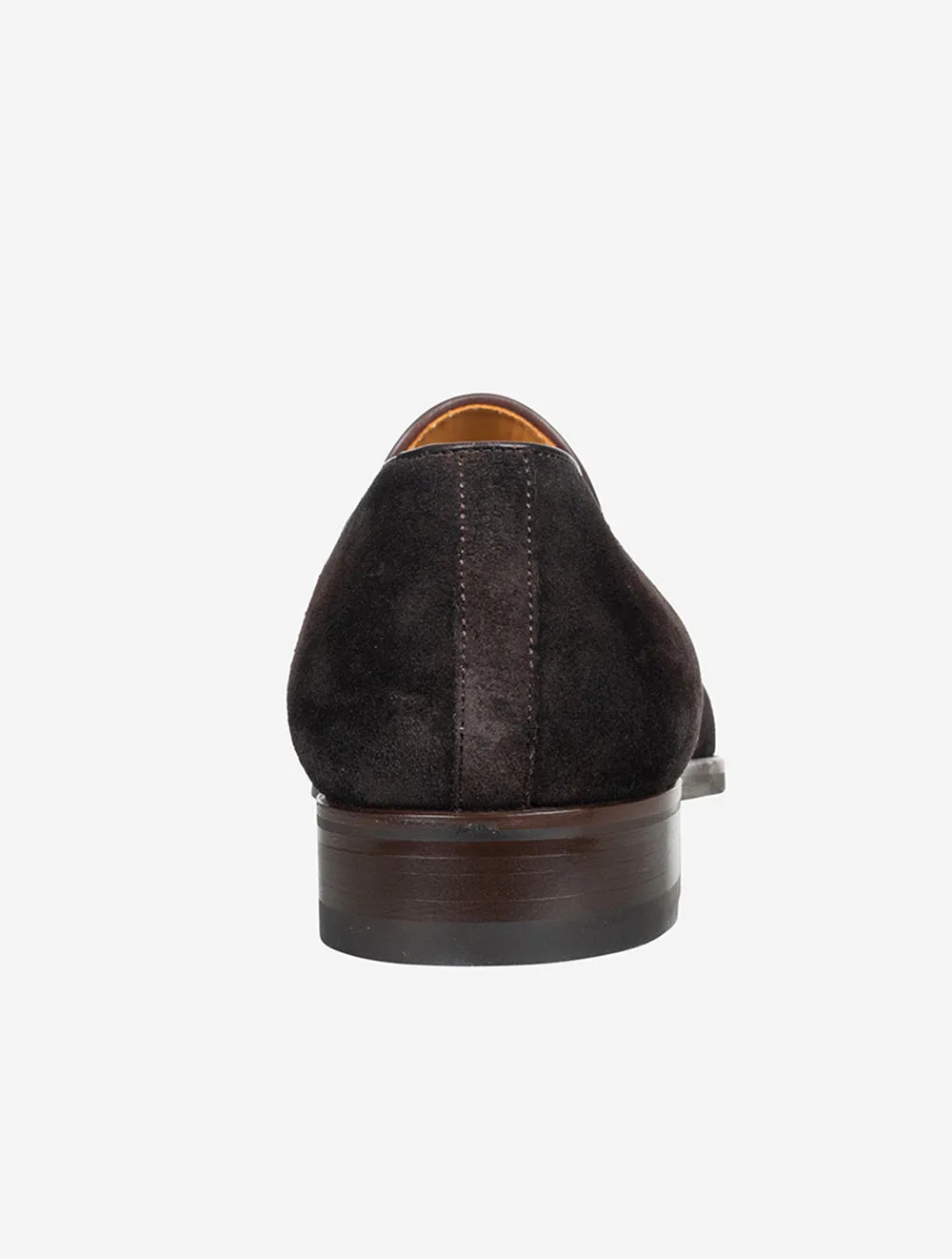 Suede Loafer With Tassle Cognac