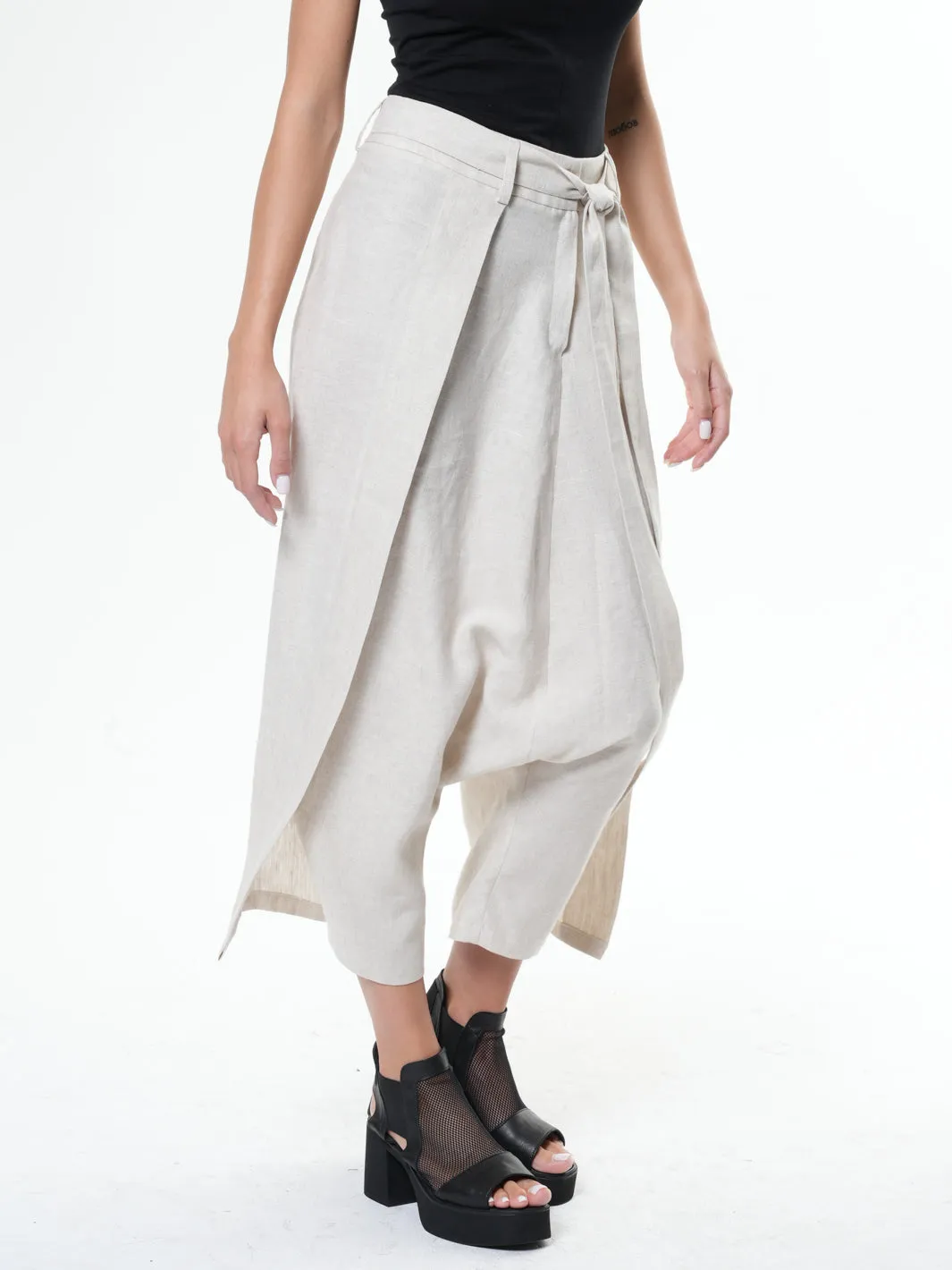 Summer Linen Harem Pants