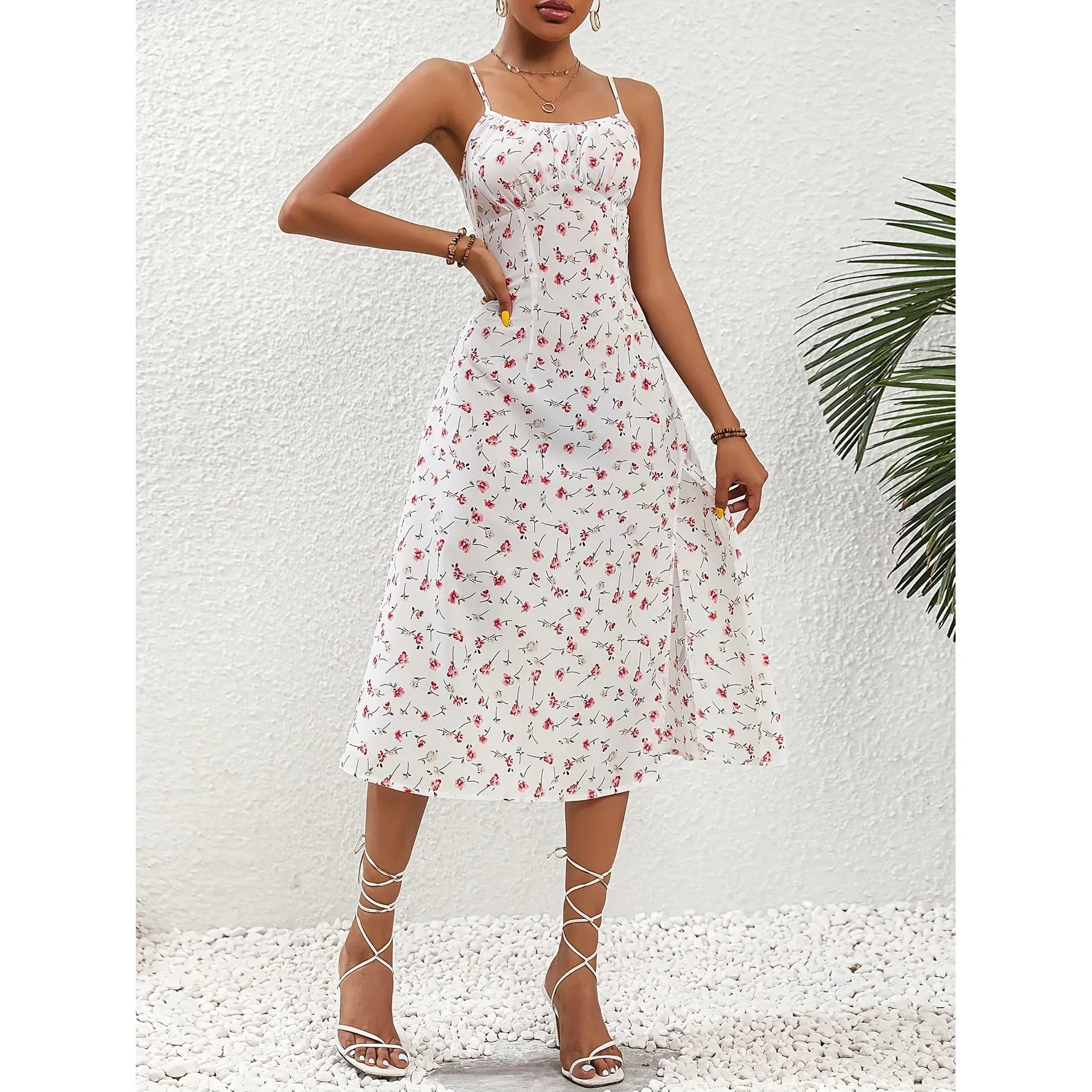 Summer Polka Dot Printed Womens Dresses