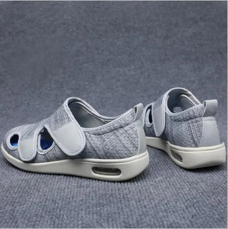 Summer Spring Comfortable Breathable Soft Medical Orthopedics Diabetic Shoes Diabetes Walking Sneaker Wind Adjusting