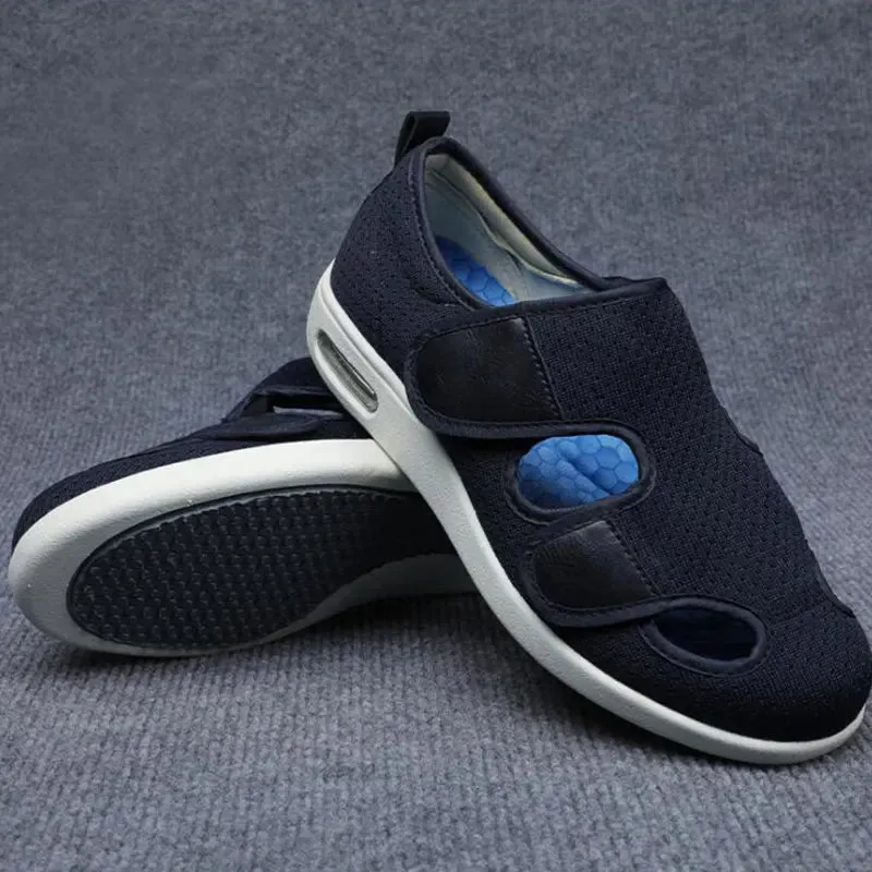 Summer Spring Comfortable Breathable Soft Medical Orthopedics Diabetic Shoes Diabetes Walking Sneaker Wind Adjusting