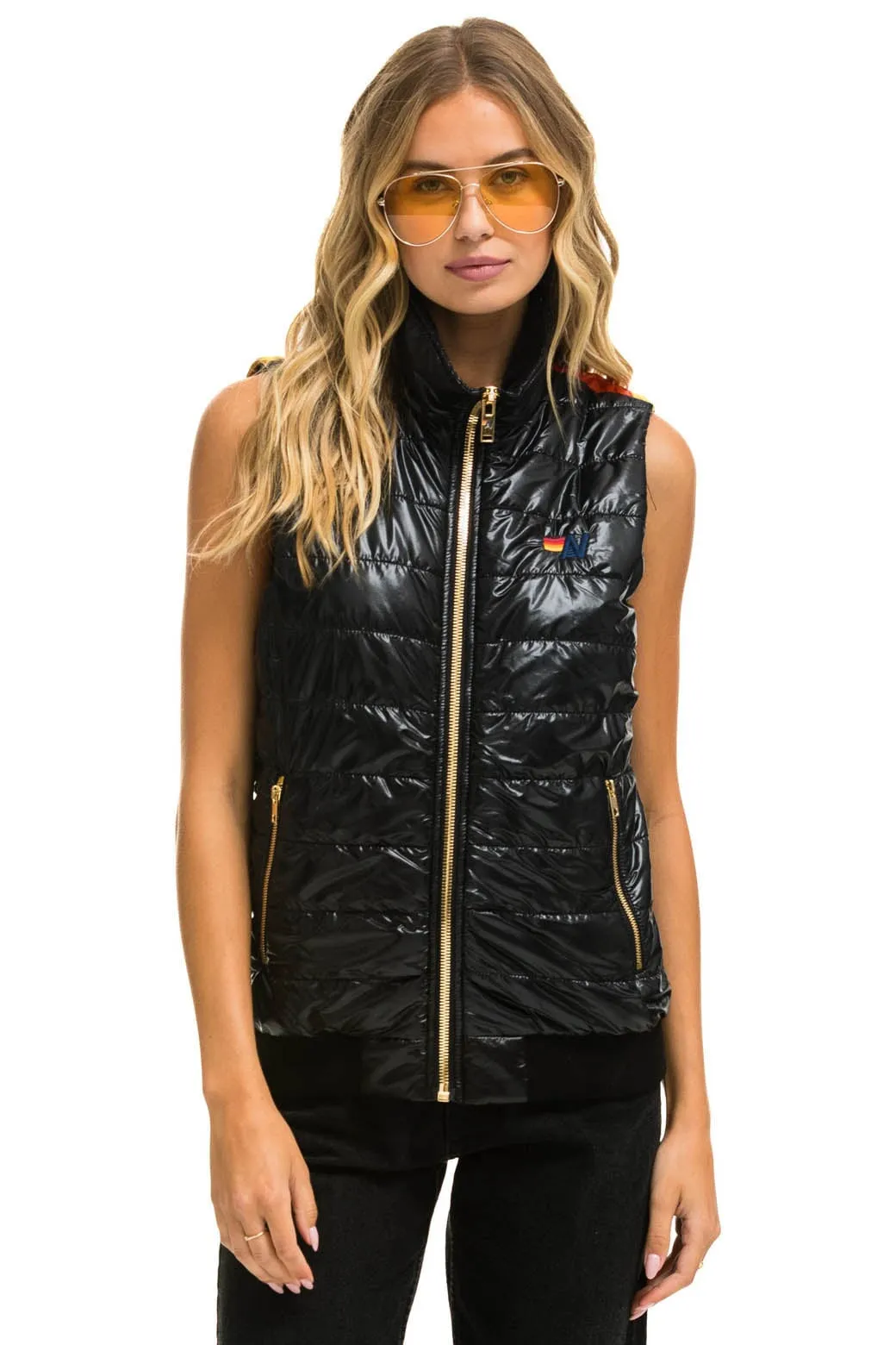 SUNBURST VEST - GLOSSY BLACK