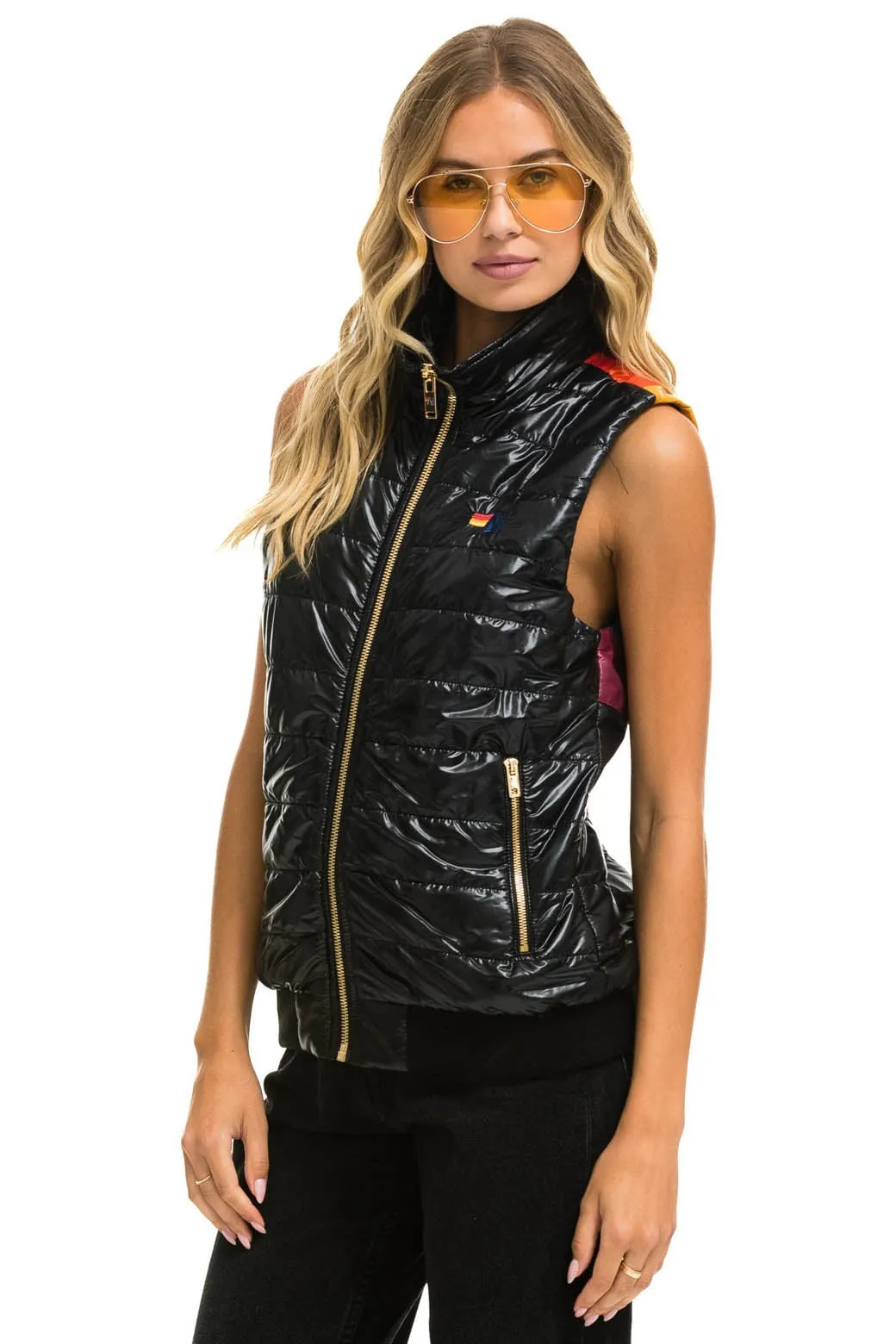 SUNBURST VEST - GLOSSY BLACK