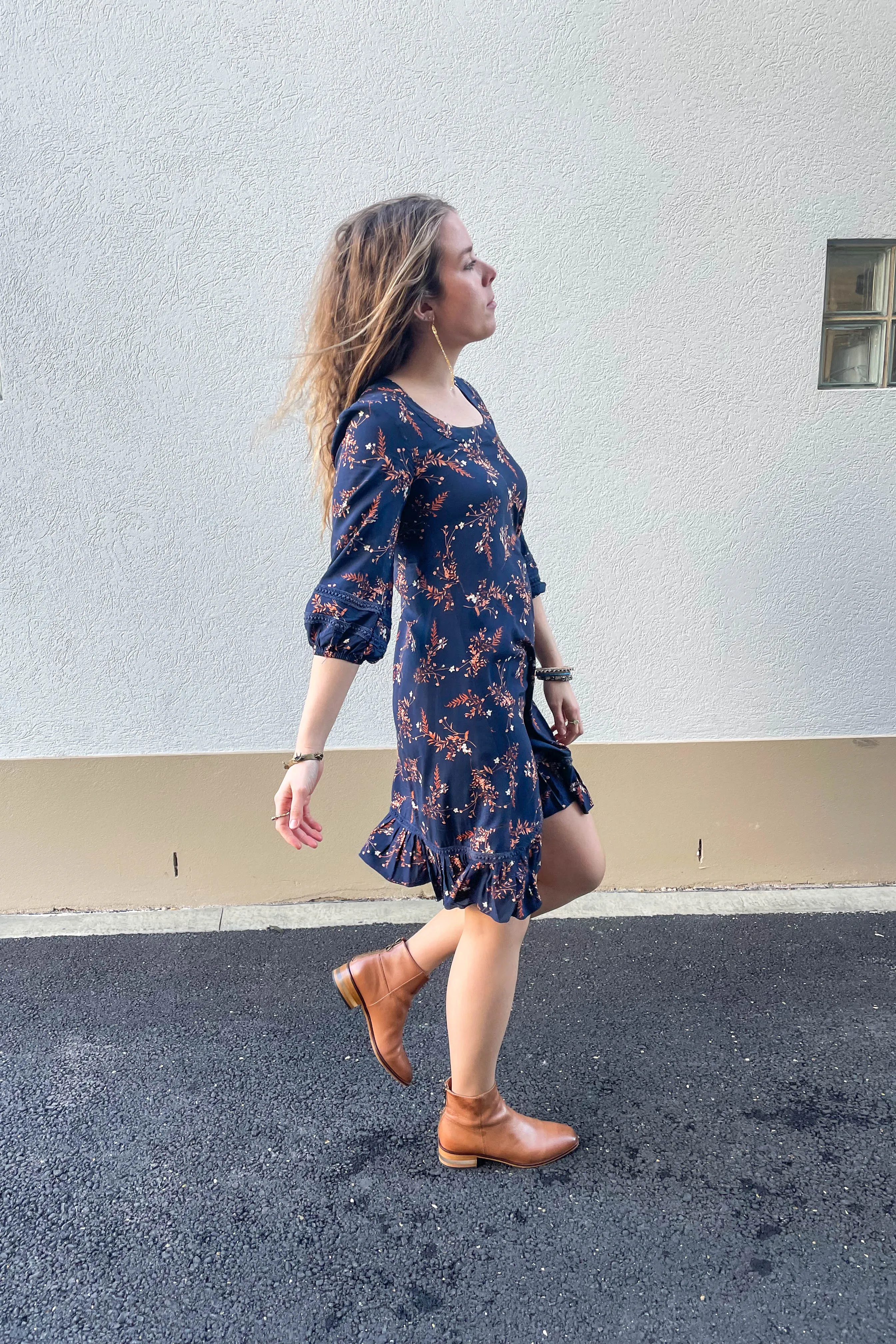 Sunny Hollow Dress - Autumn Floral