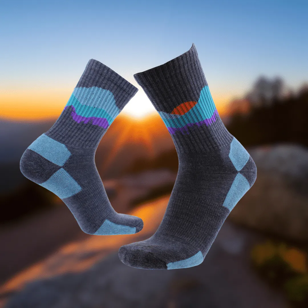 Sunset Merino Wool Hiking Socks For Men & Women