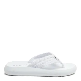 Sunset White Webbing Flip-Flops