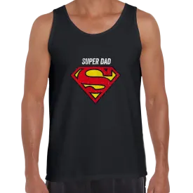 Super Dad Retro Superman DC Comix Action Hero Unisex Tank Top