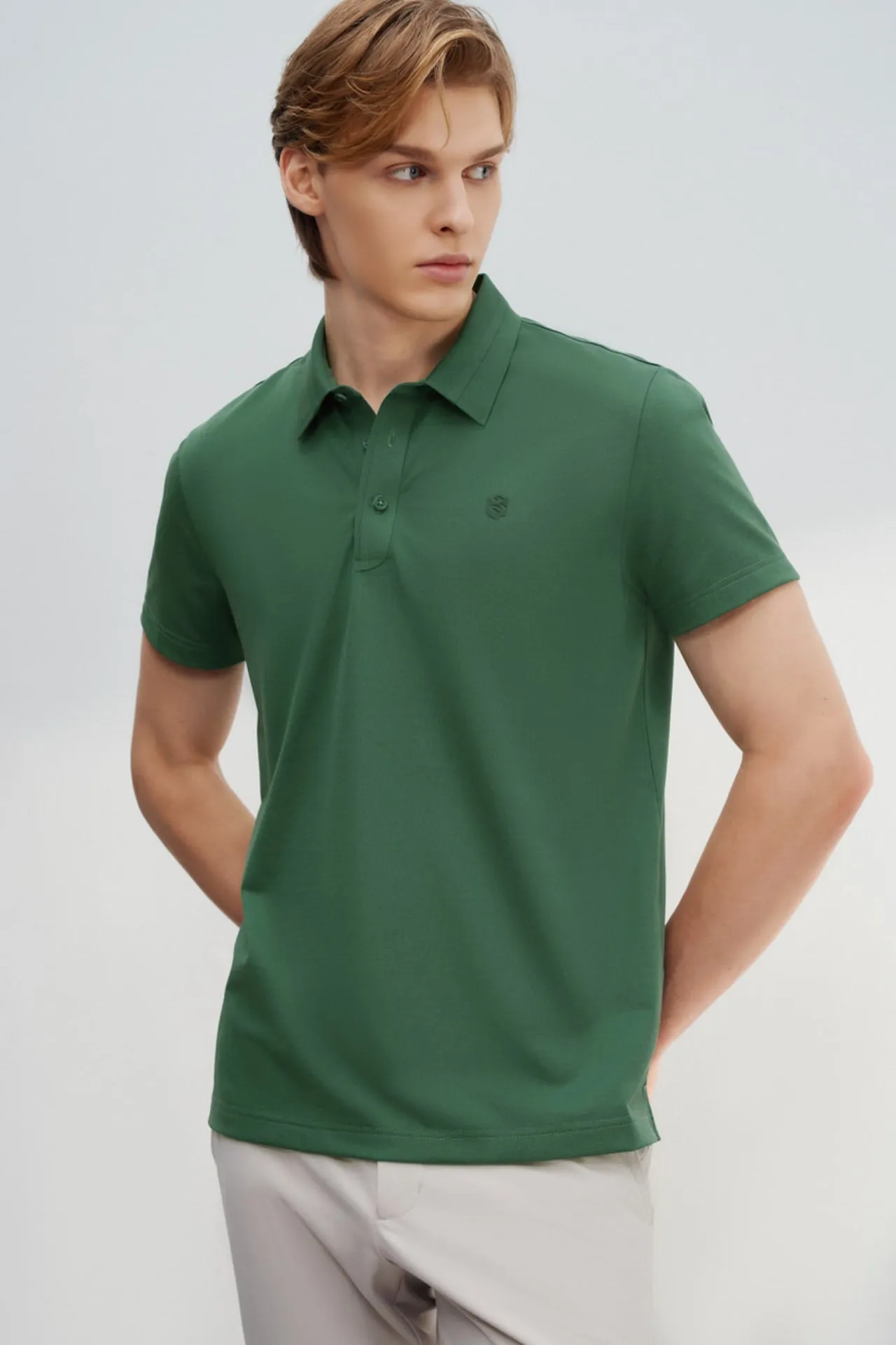 Super Light Mercerized Cotton Pique Smart Fit Short Sleeve Polo Tee