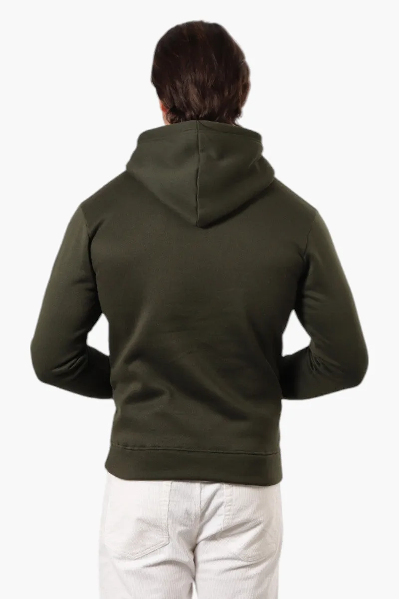 Super Triple Goose Track & Field Print Hoodie - Olive