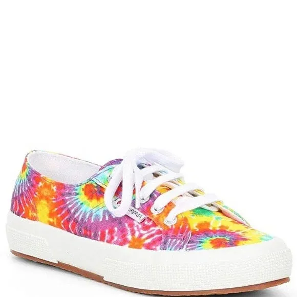 Superga Tie-Dye Canvas Sneakers 2750 Size 8