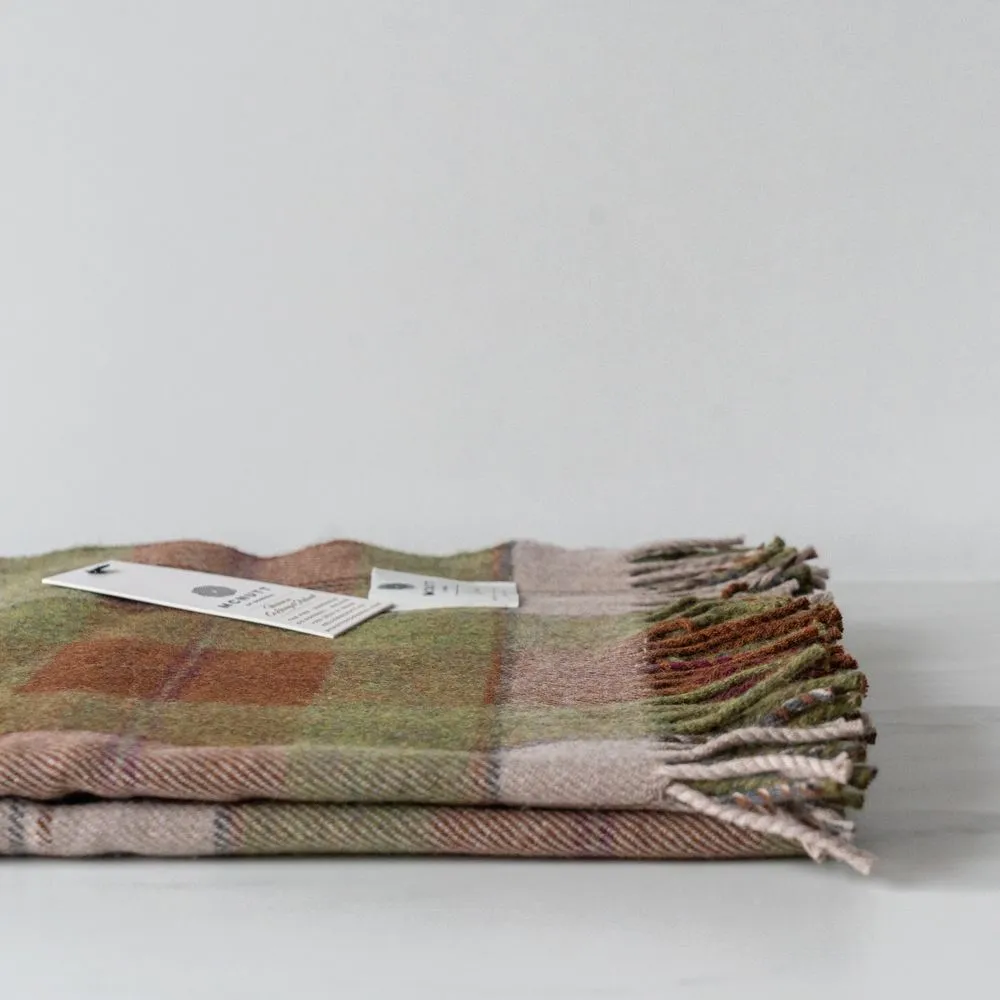 Supersoft Autumn Plaid Wool Blanket