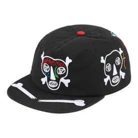 Supreme Clayton Patterson/Supreme Skulls 5-Panel- Black