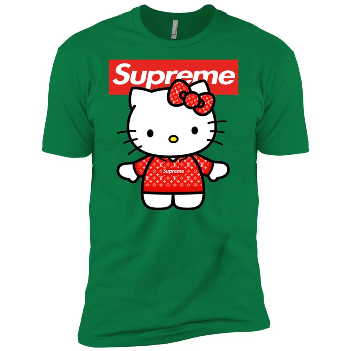 Supreme Hello Kitty Loves T-shirt Men Short Sleeve T-Shirt