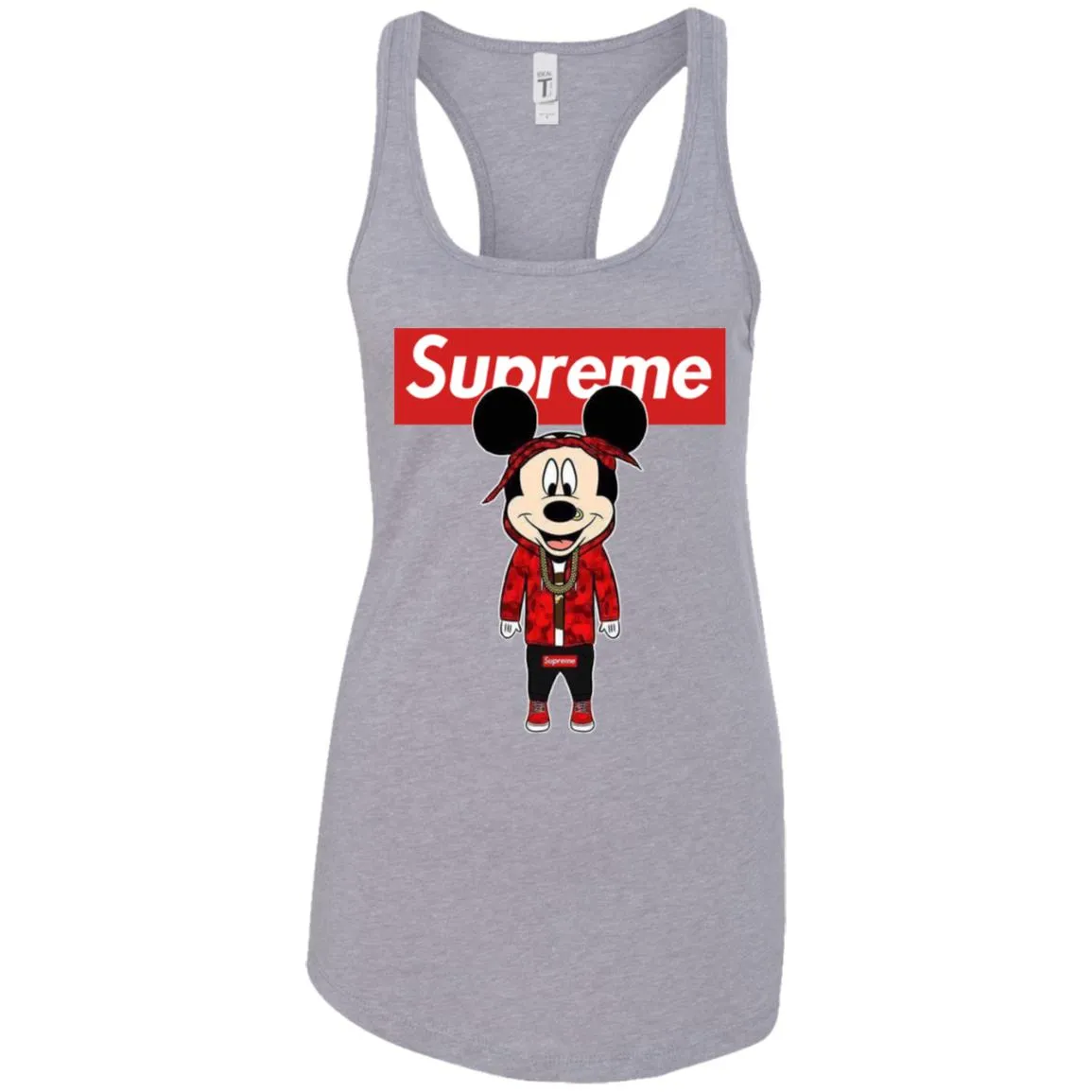 Supreme Mickey Style Fashion T-shirt Women Tank Top