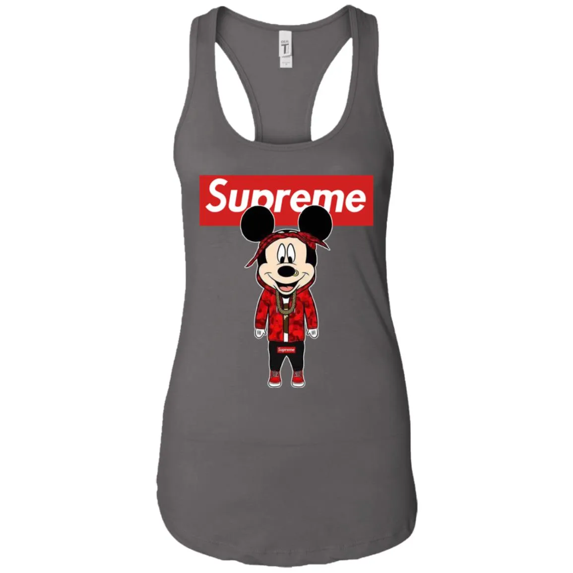 Supreme Mickey Style Fashion T-shirt Women Tank Top