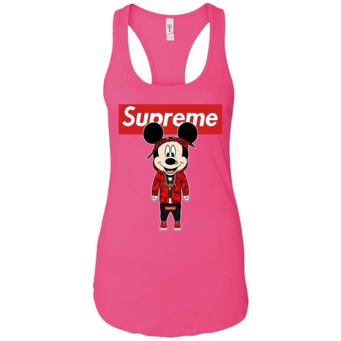 Supreme Mickey Style Fashion T-shirt Women Tank Top