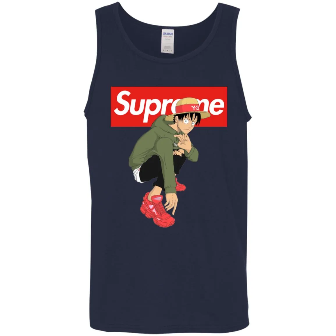 Supreme One Piece Y3 T-shirt Men Cotton Tank