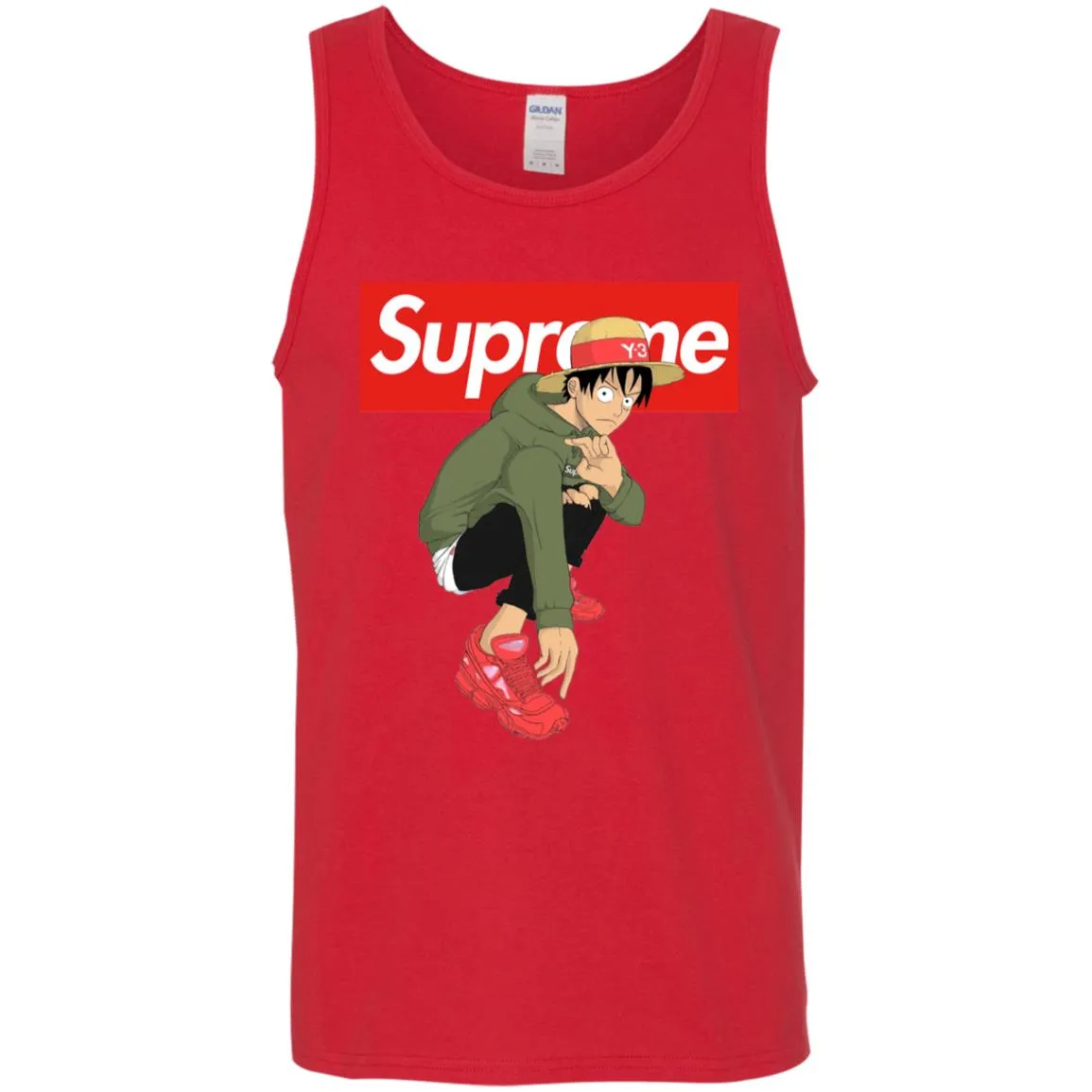 Supreme One Piece Y3 T-shirt Men Cotton Tank