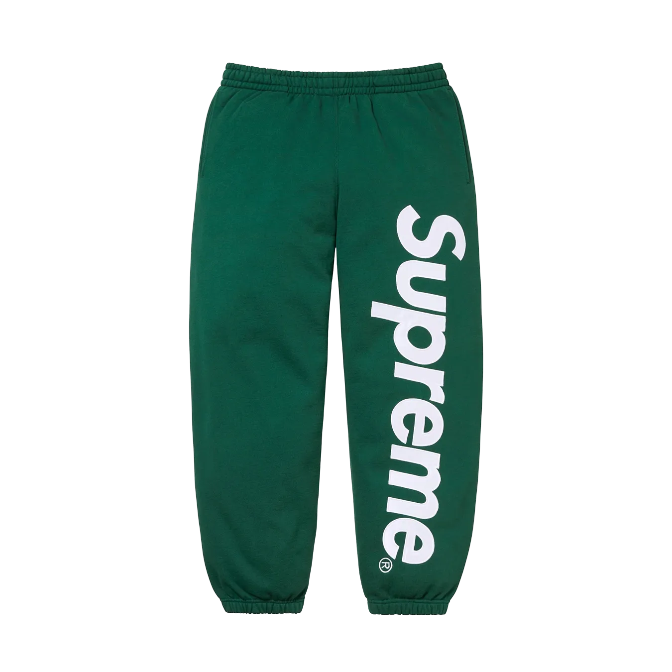 Supreme Satin Appliqué Sweatpant 'Dark Green'