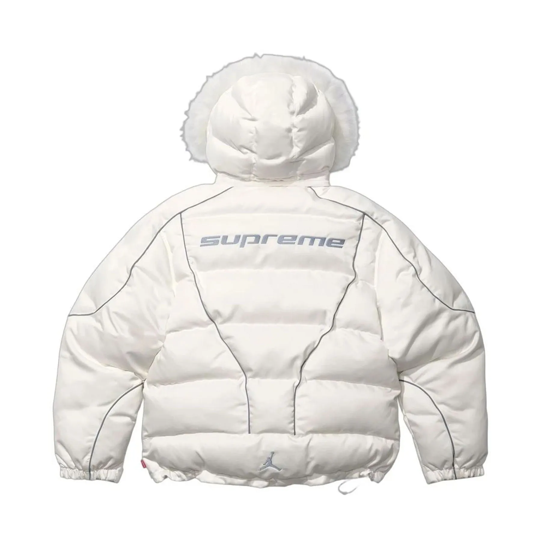 Supreme x Jordan Puffer Jacket 'White'