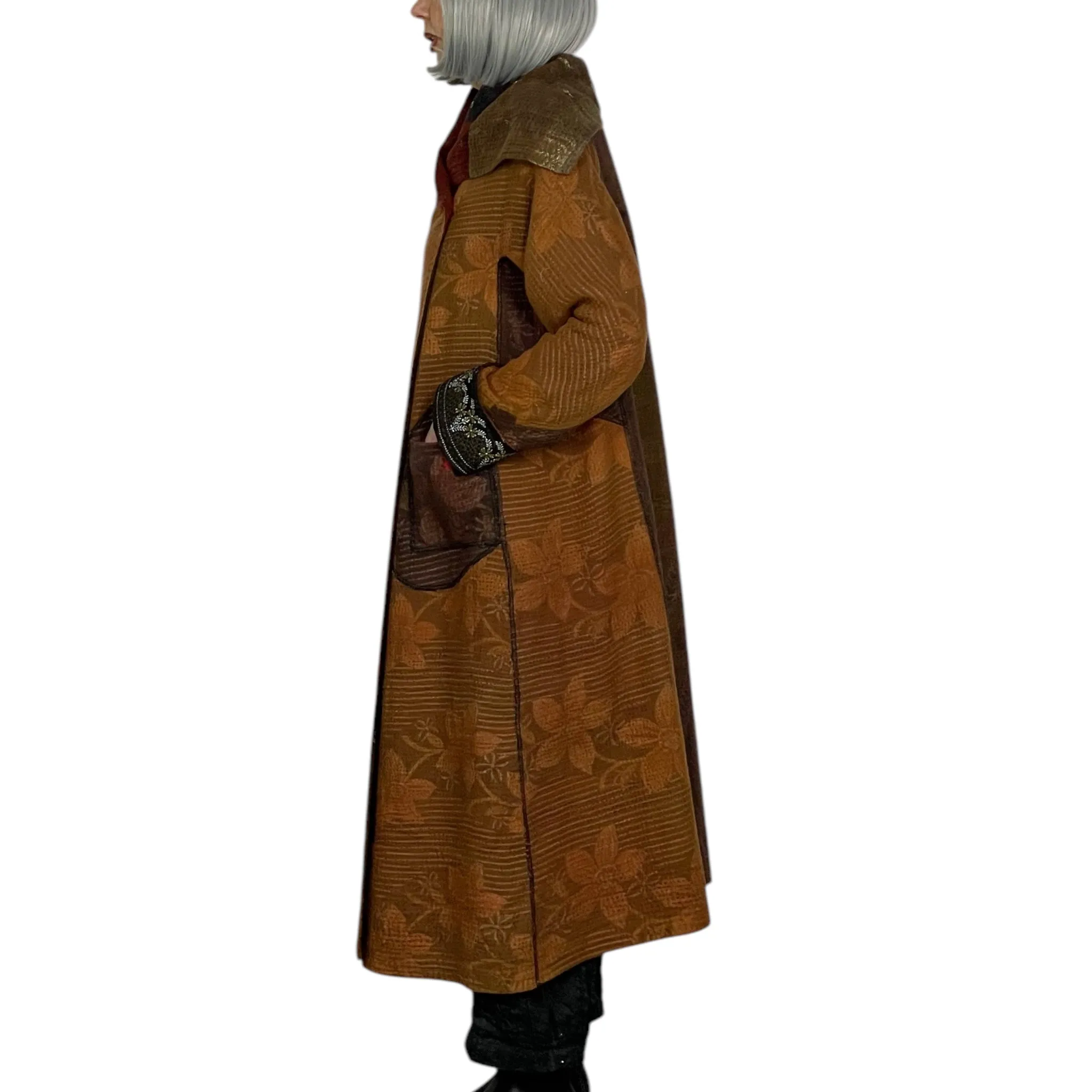 SW PATCH A-LINE LONG COAT