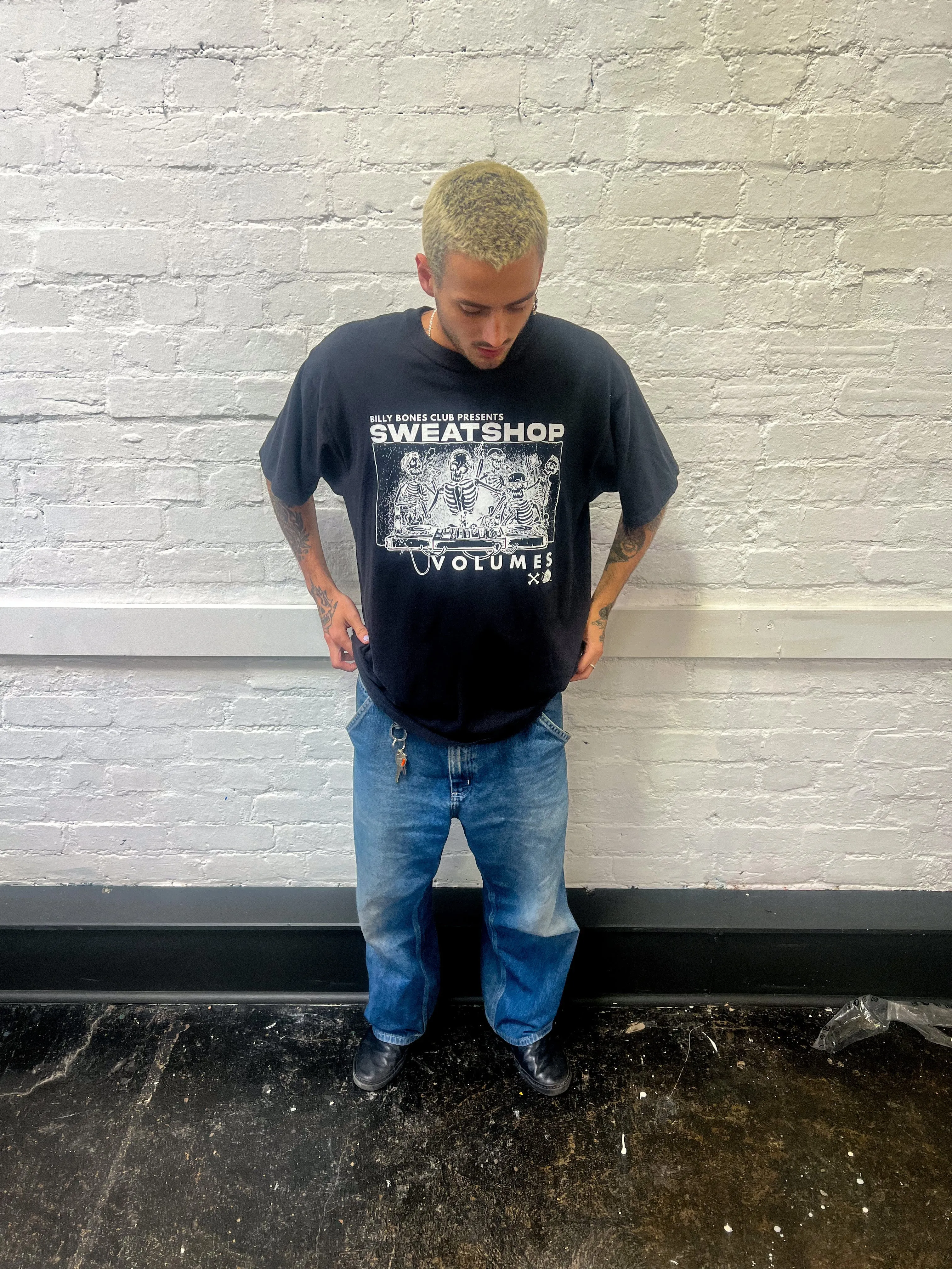 Sweat x Billy Bones Club Collab Tee - Vintage Black