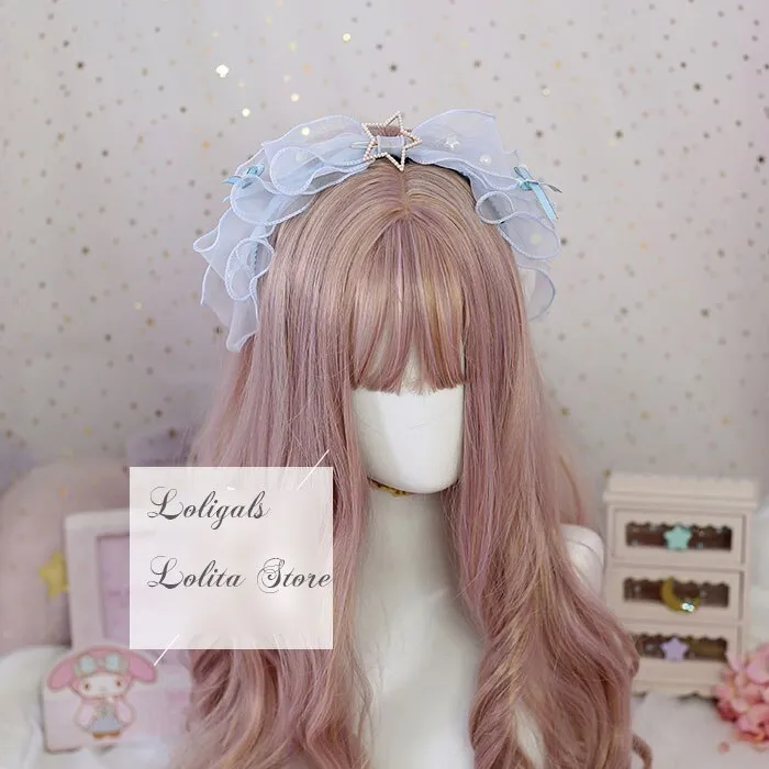 Sweet Lolita KC Elegant Headpiece Layered Bow Hairbands