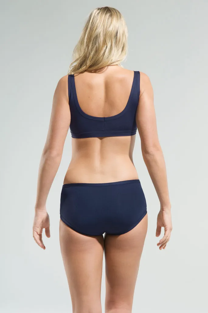 Swim Crop Navy - last one medium