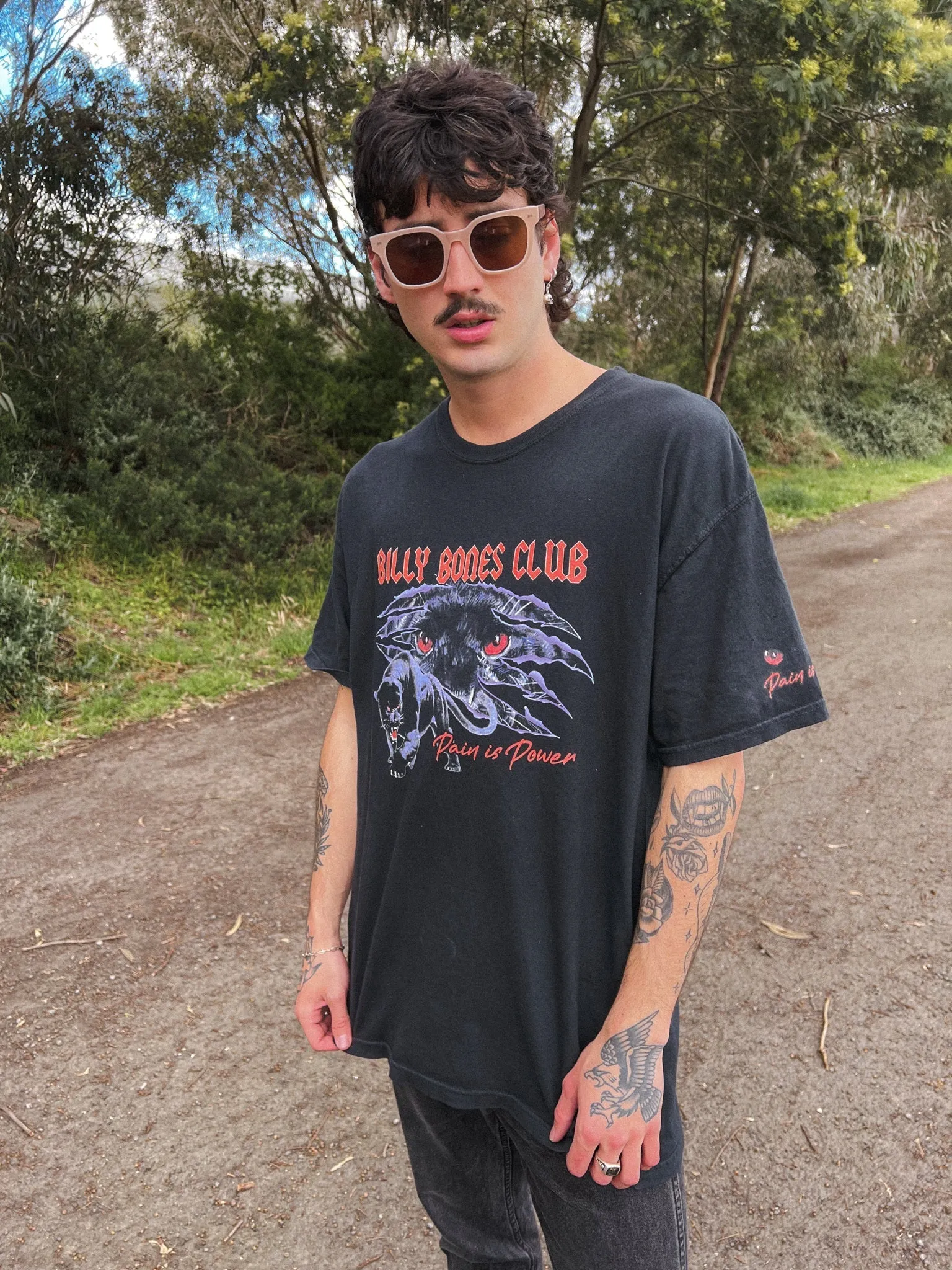 Sx Panther Tee - Vintage Black