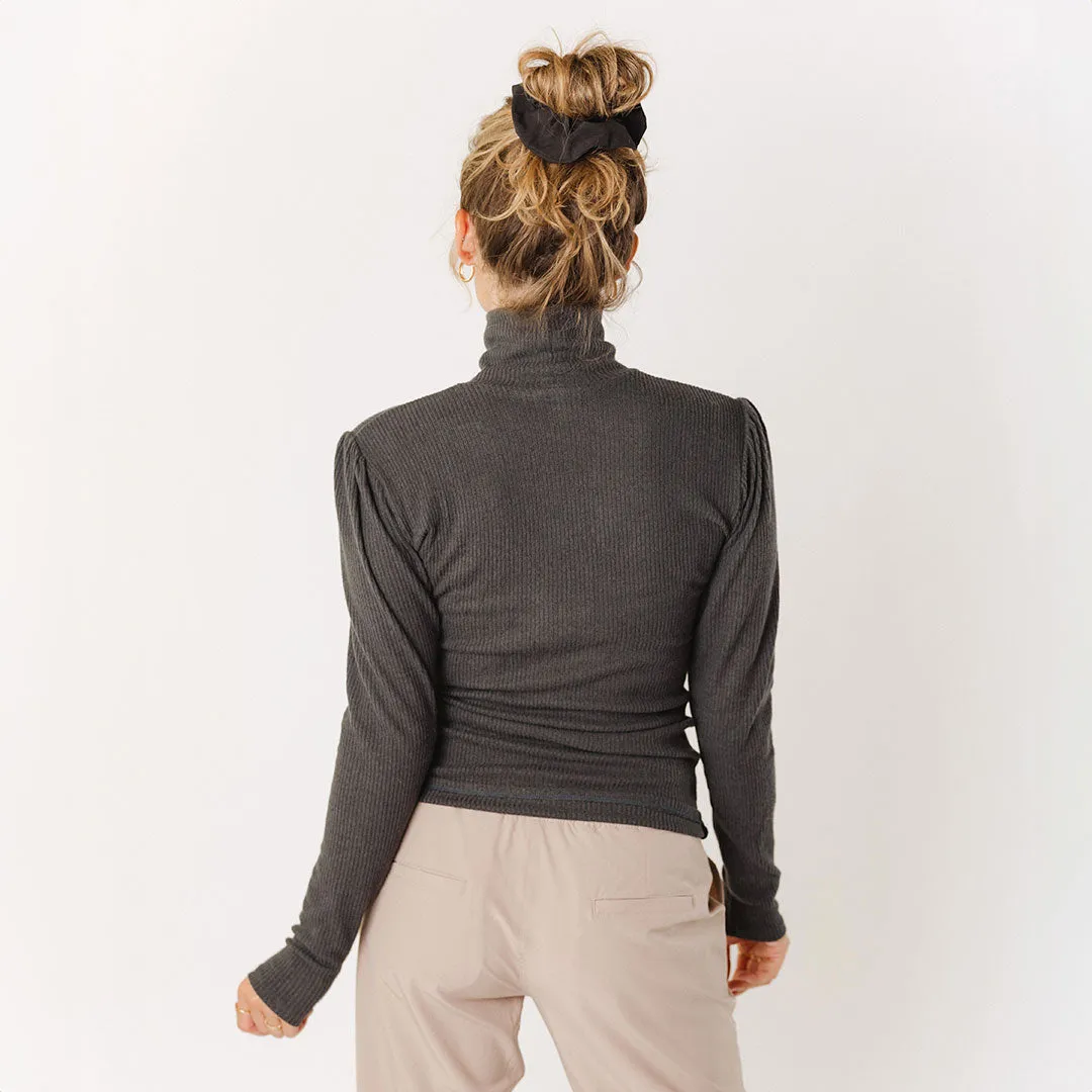 Sydney Turtleneck, Charcoal