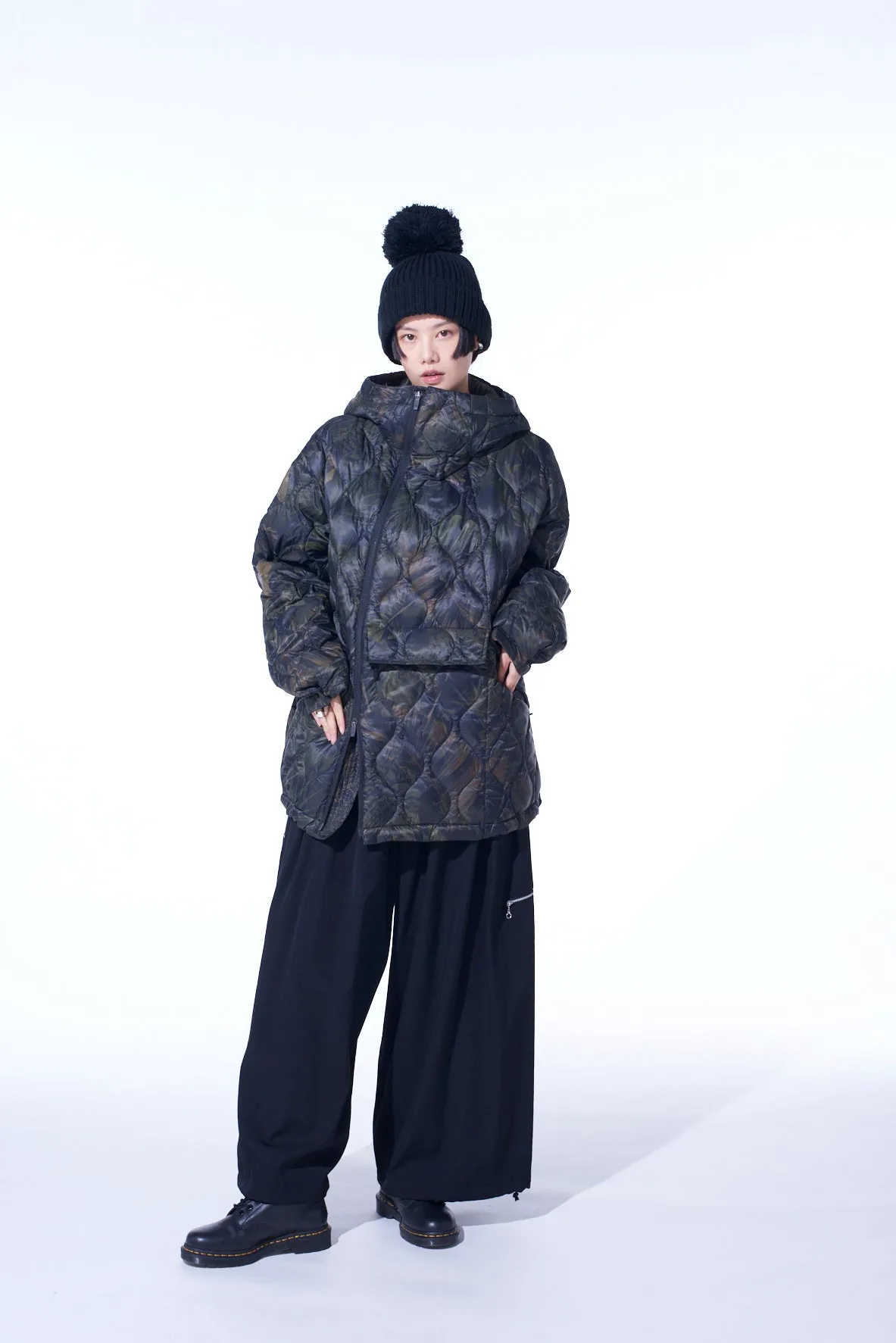 【S'YTE X TAION】DAHLIA CAMOUFLAGE QUILTED DOWN PARKA