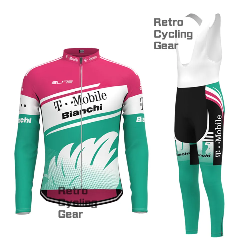 T-Mobile Bianchi Retro Long Sleeve Cycling Kits