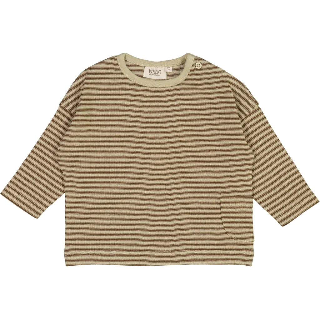 T-Shirt Addison - mulch stripe