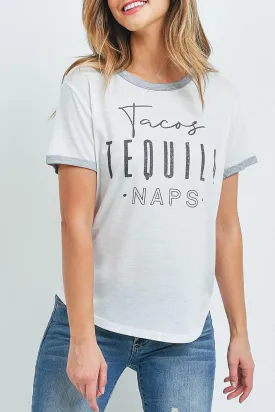 Tacos tequila naps tee