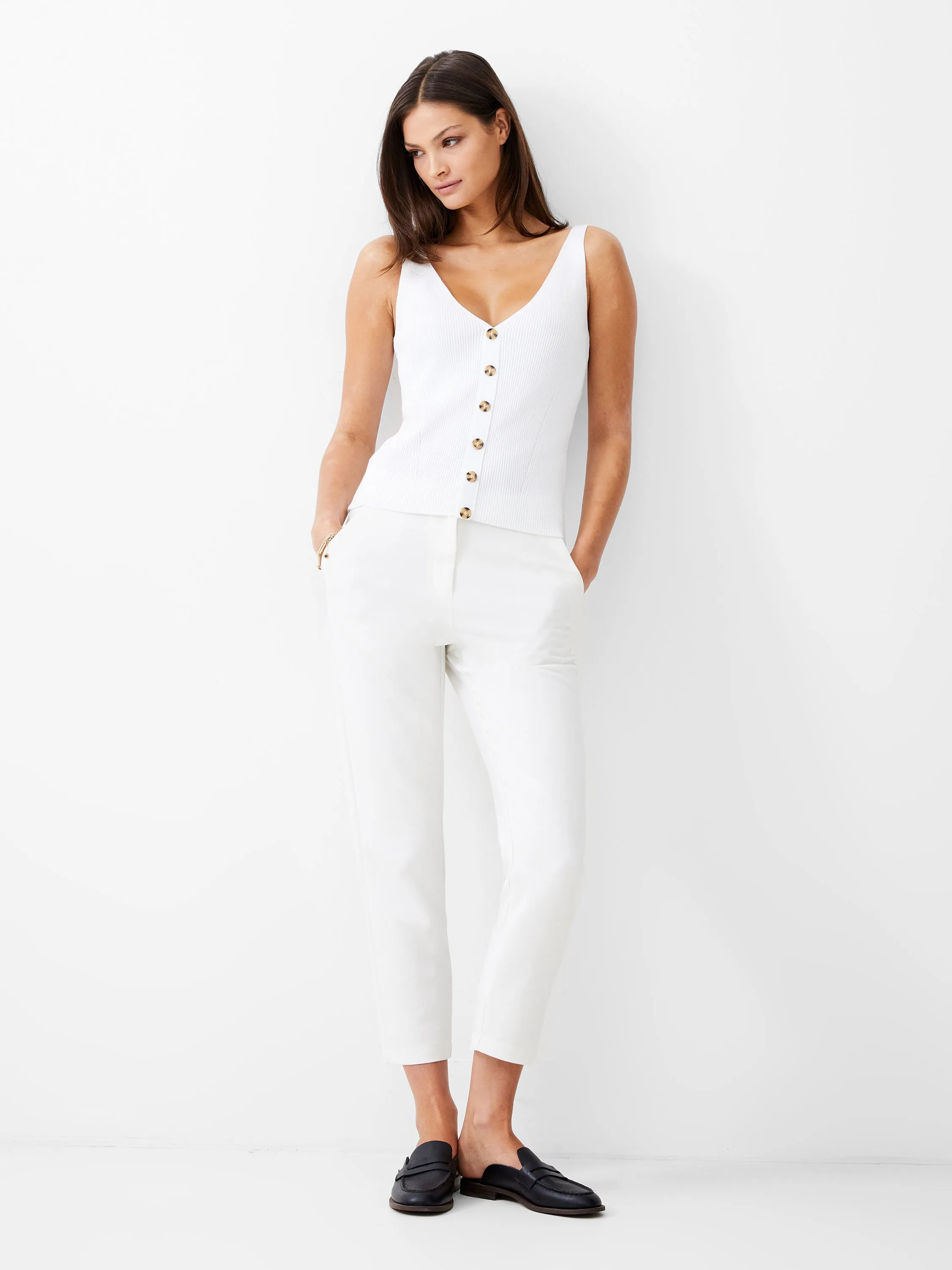 Tailored Tapered Ankle Grazer Trousers