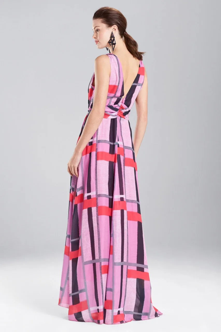 Taisho Stripes Voile Maxi Dress