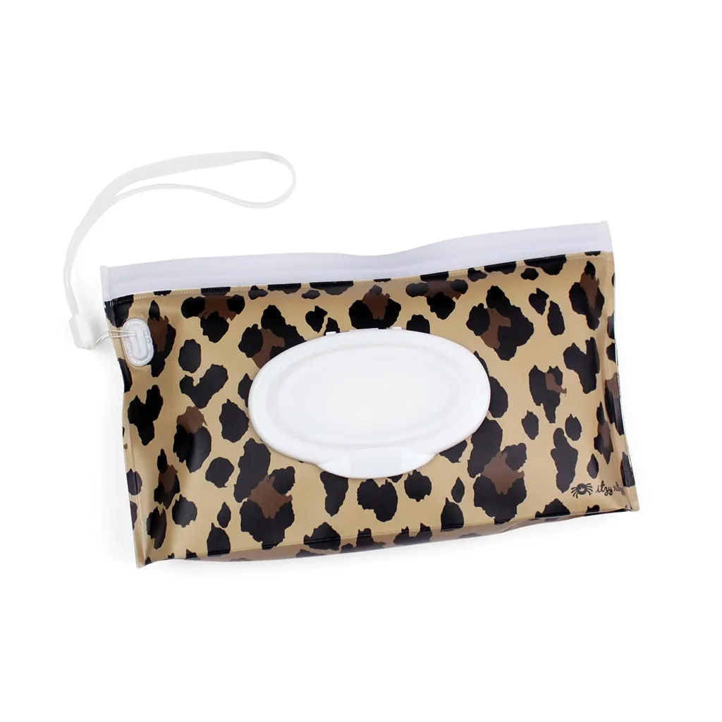 Take and Travel™ Pouch Reusable Wipes Case - Leopard