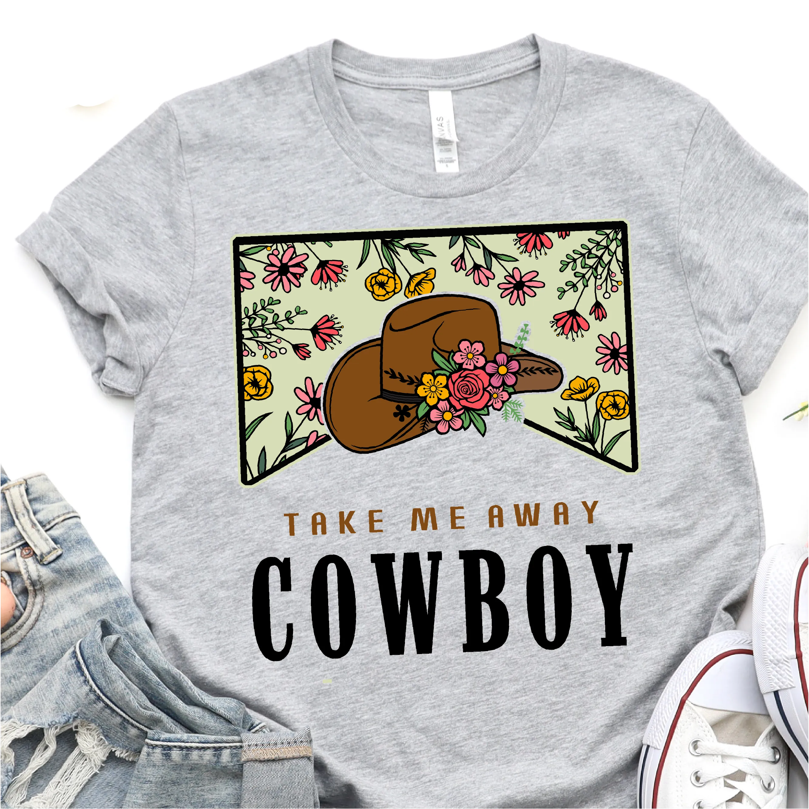 Take Me Away Cowboy - Nashville T-Shirt