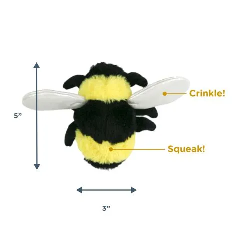 Tall Tails Bee with Squeaker Dog Toy